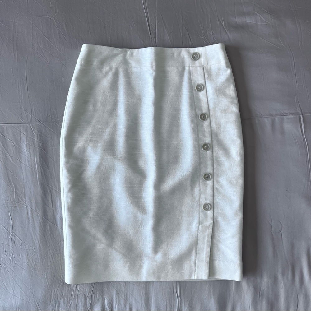 Loft White Pencil Skirt